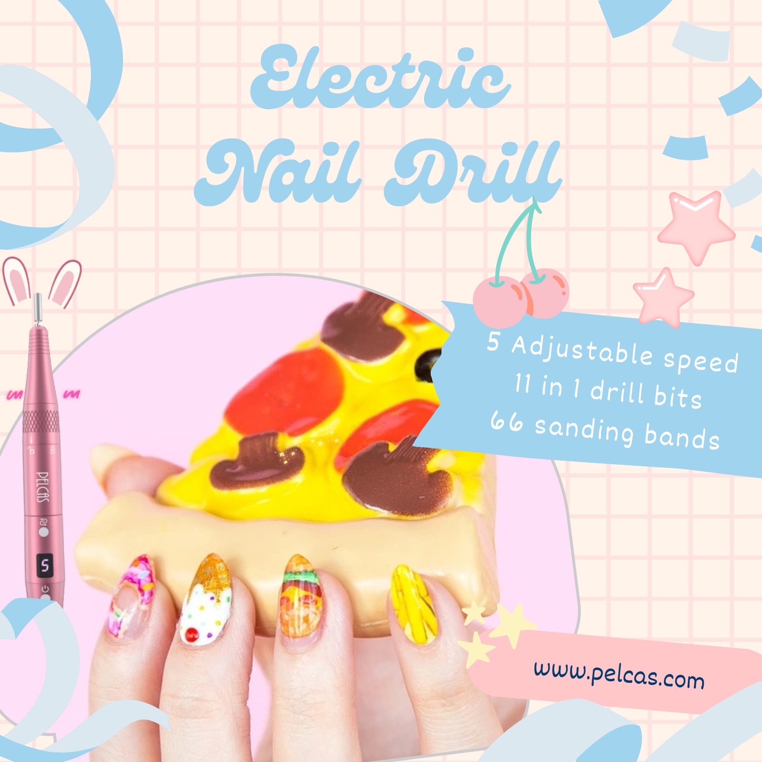 Pelcas electric nail drill