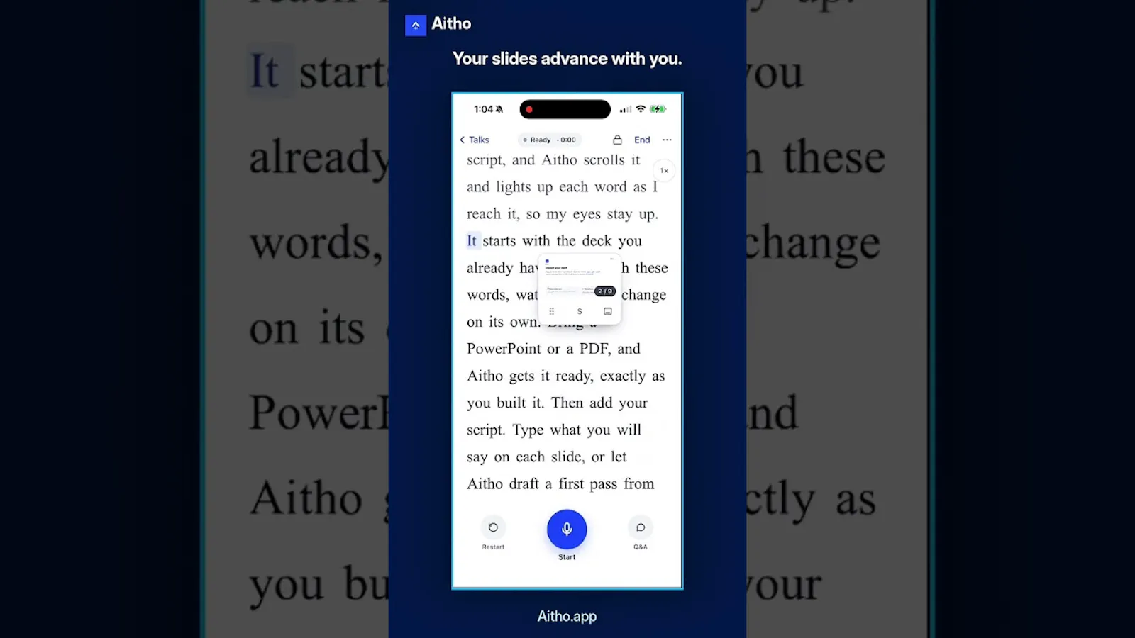 Aitho screenshot 1 (video preview)