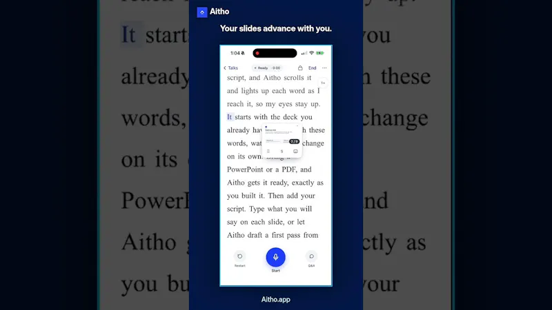 Aitho screenshot 1 (video preview)