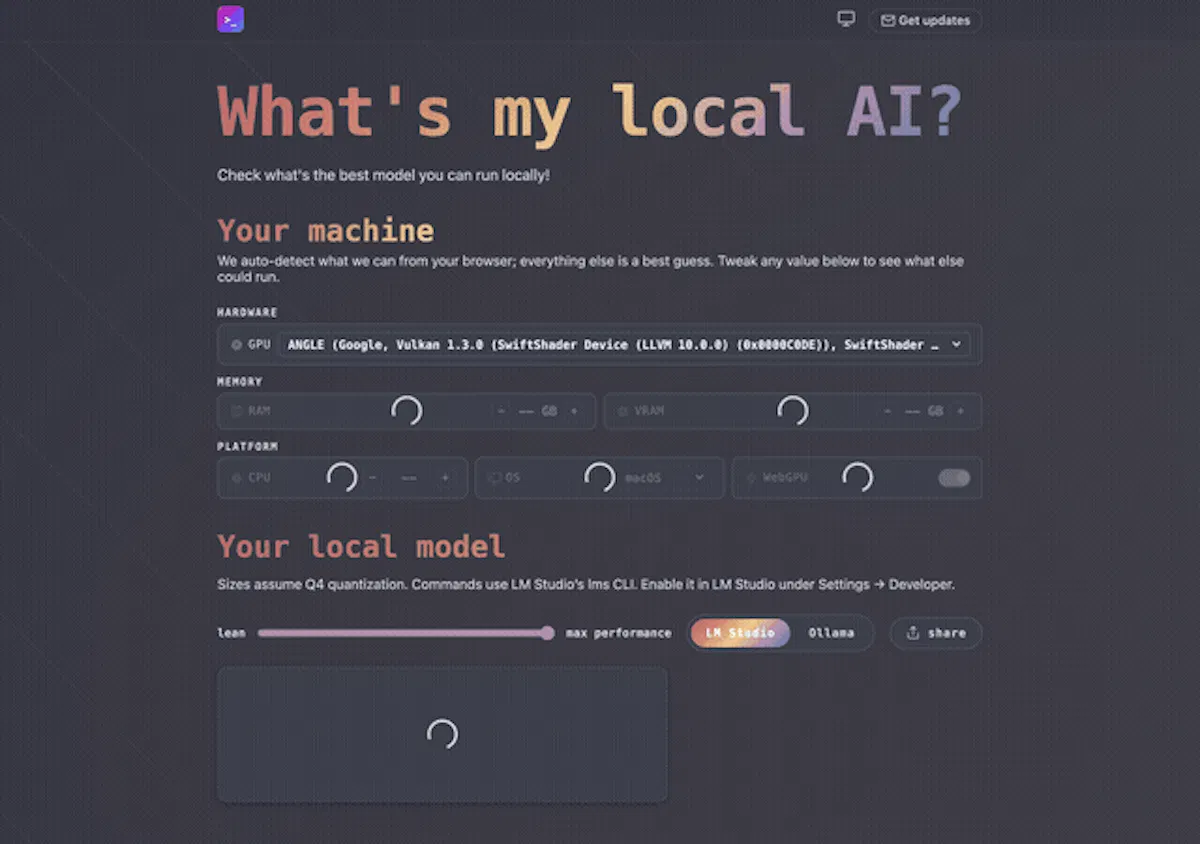 What's my local ai?