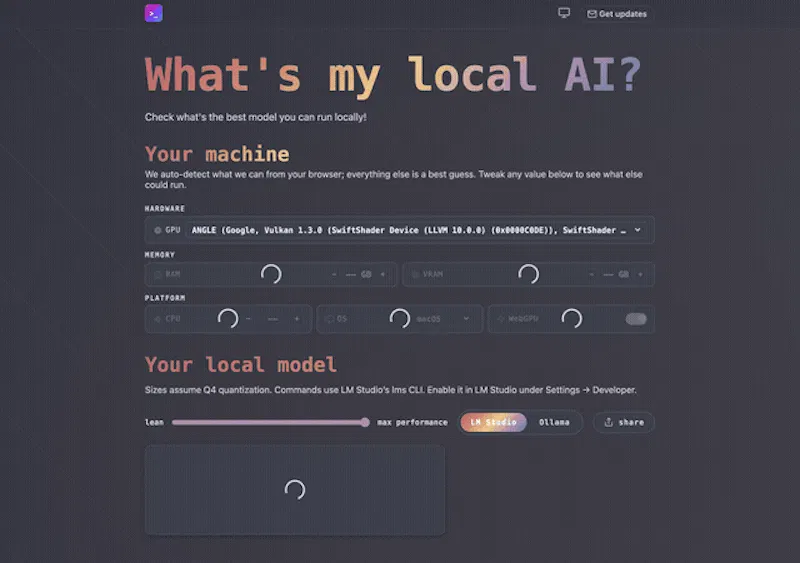 What's my local ai? screenshot 1
