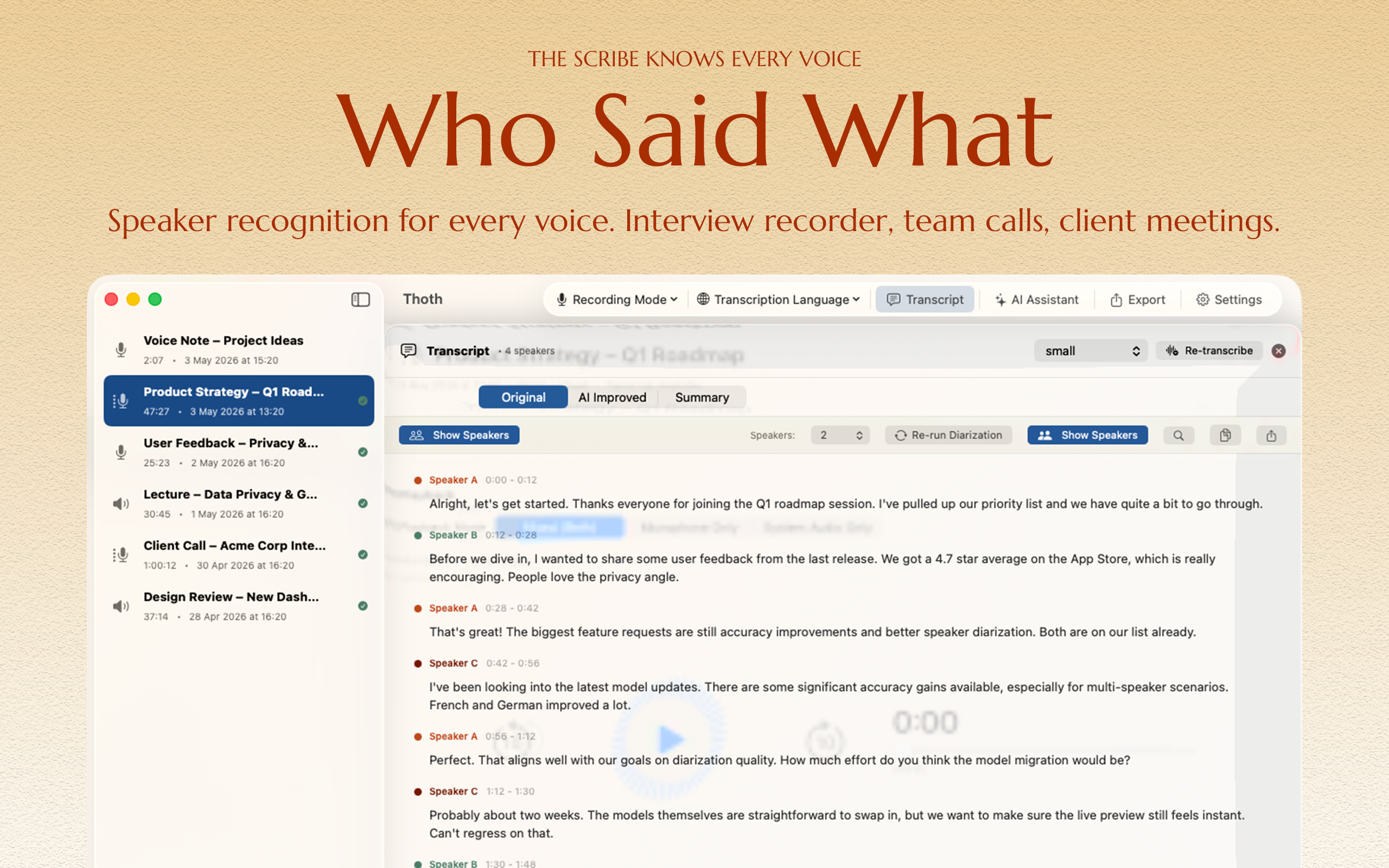 Thoth - Your Private AI Scribe gallery image