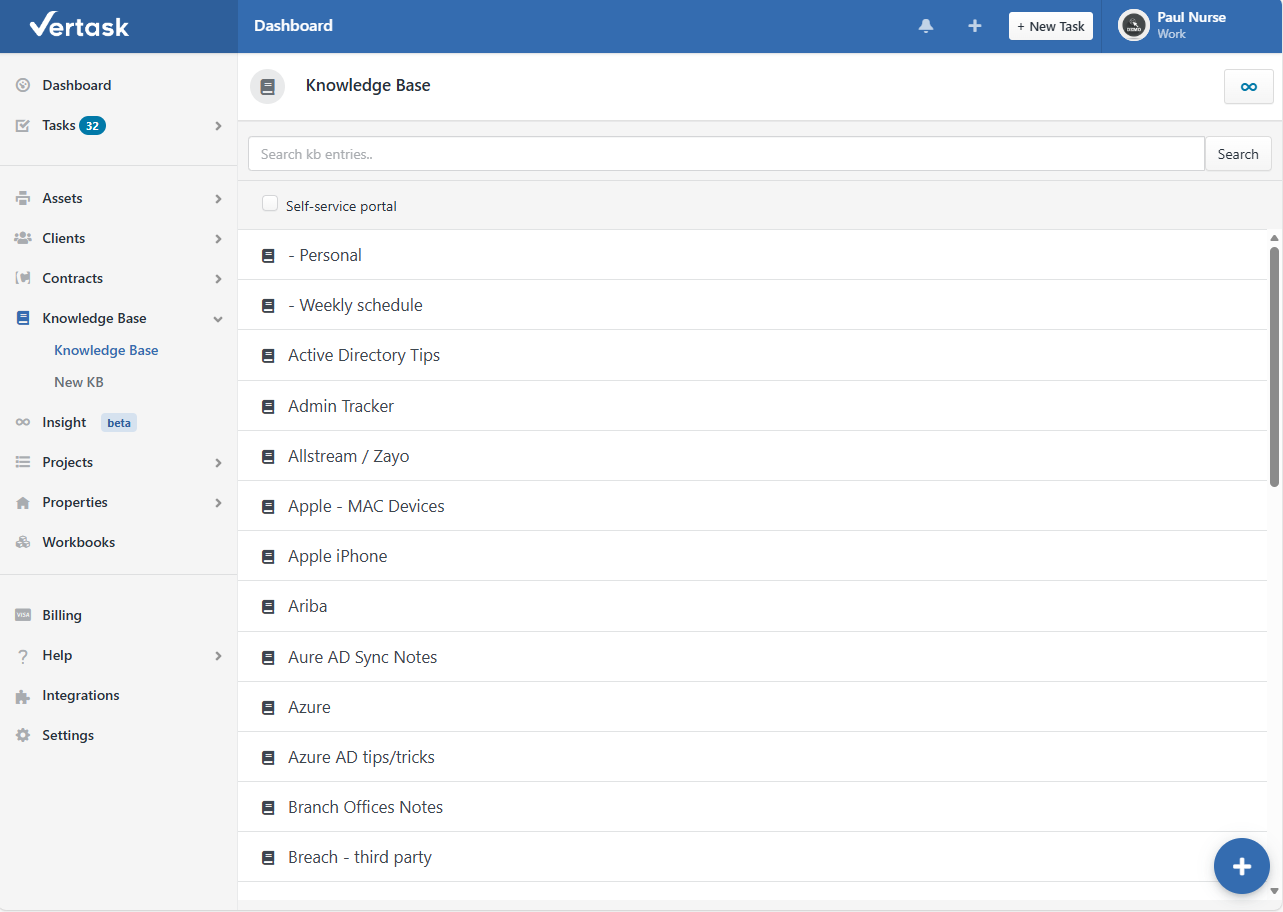 Vertask - Screenshot 2 showing product features and functionality