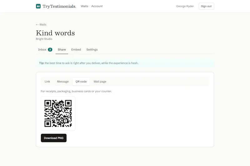 TryTestimonials screenshot 5