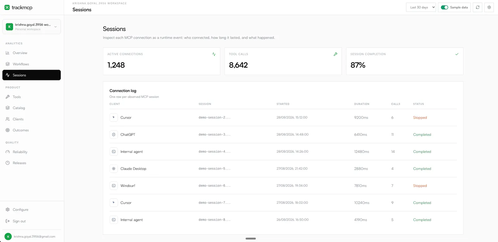 TrackMCP screenshot 4