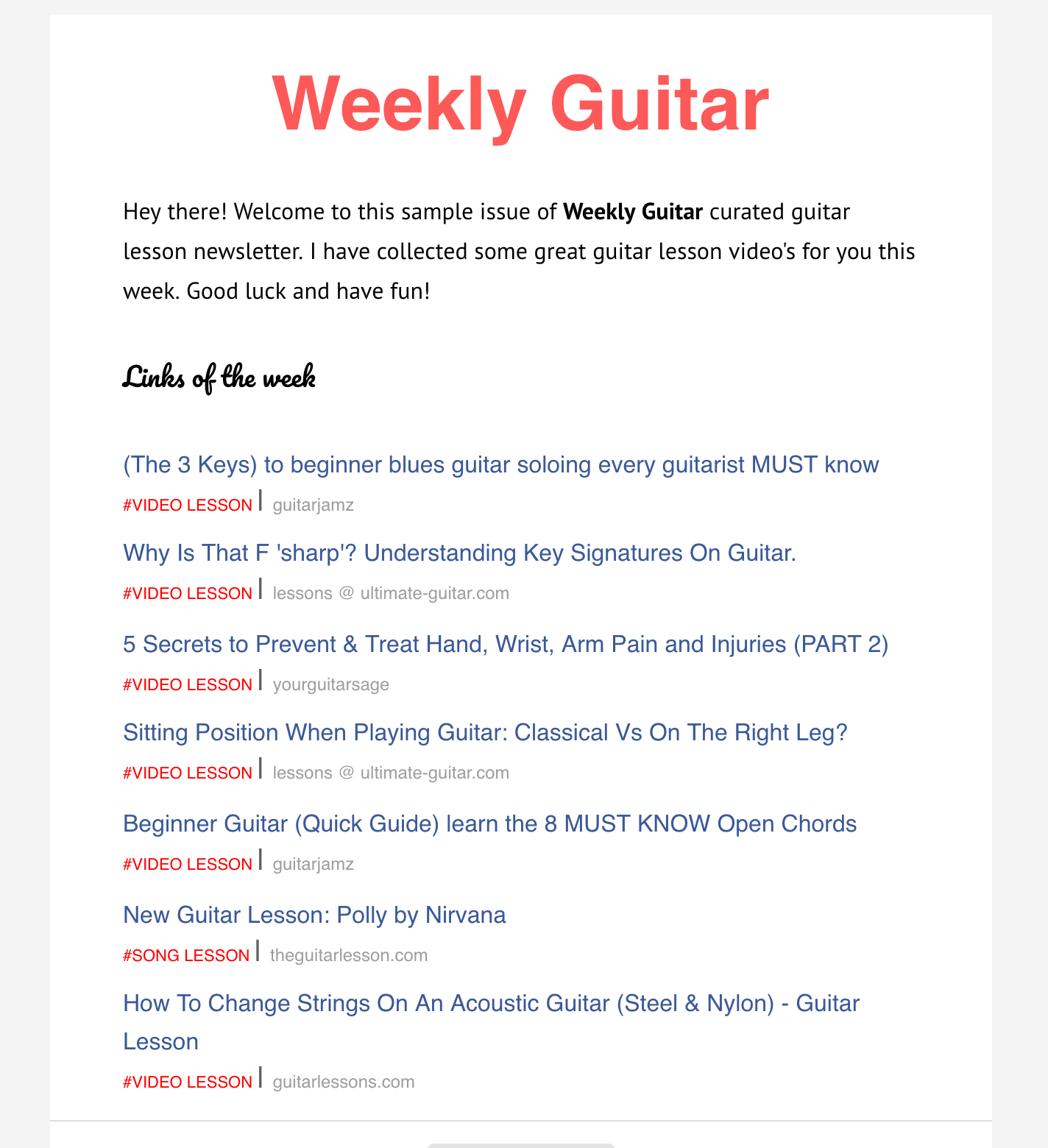 Weekly Guitar gallery image