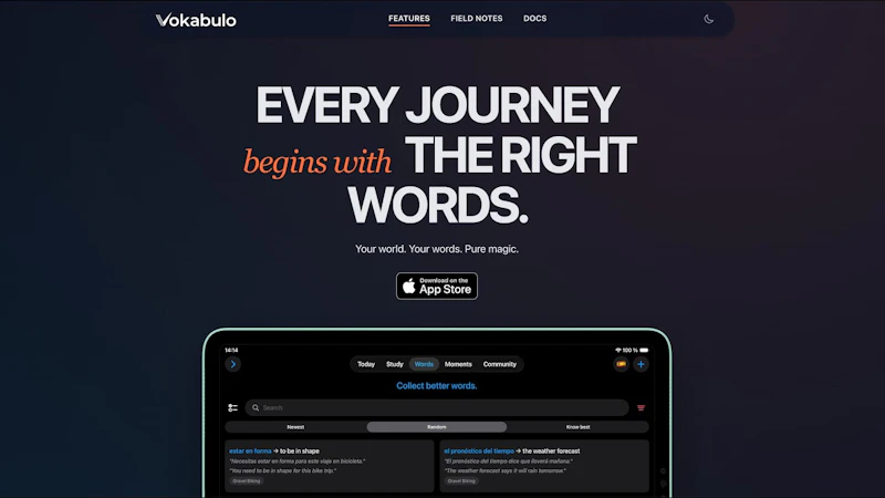 Vokabulo screenshot 1 (video preview)
