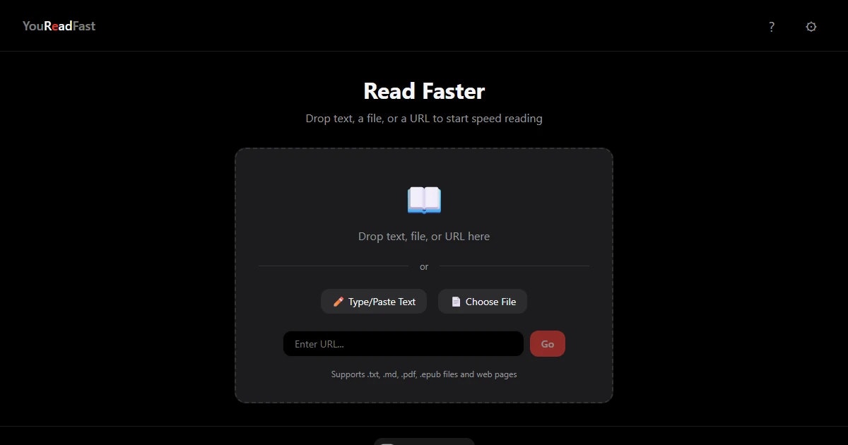 YouReadFast - Main product screenshot demonstrating key features and user interface