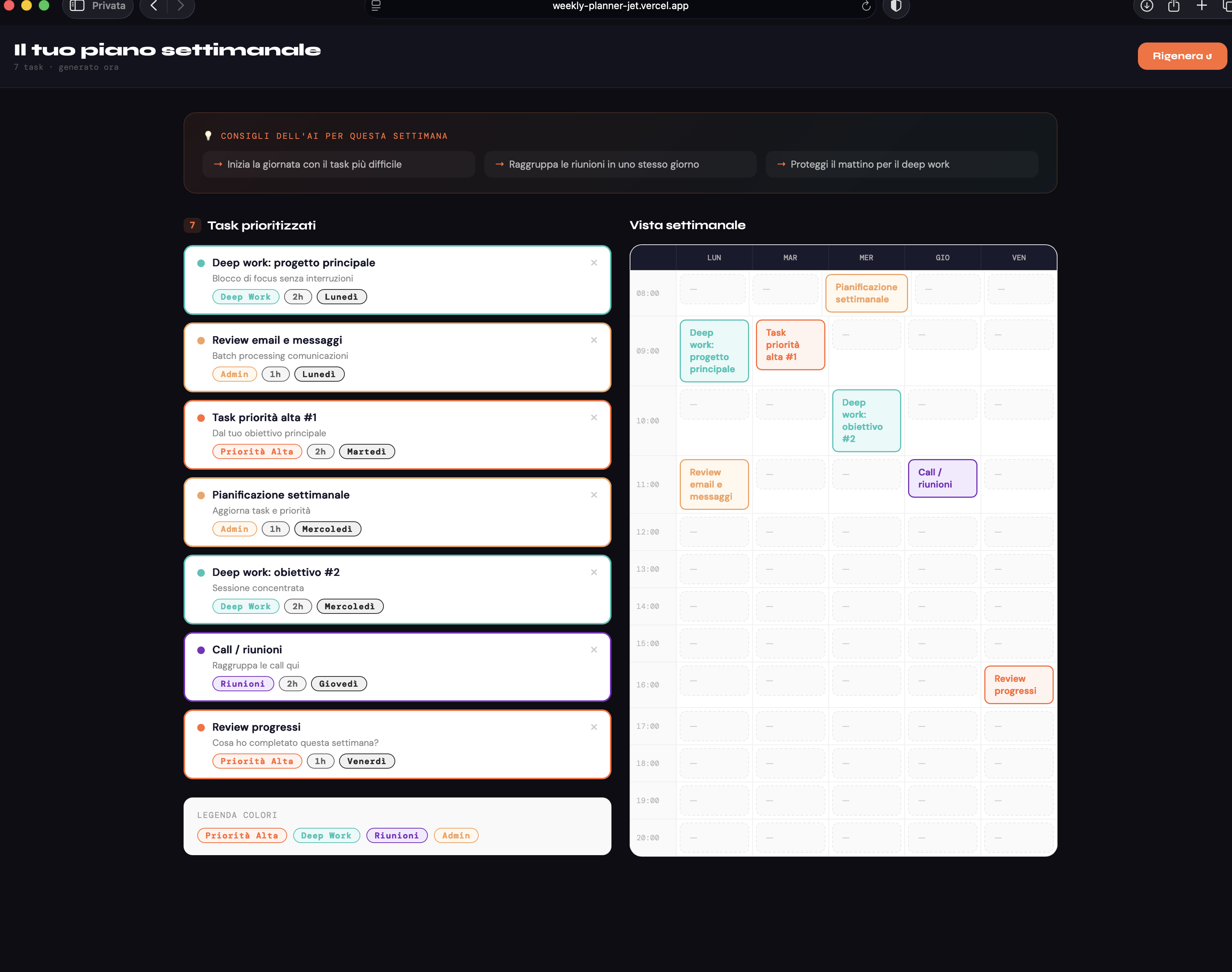 Weekly Planner Ai gallery image