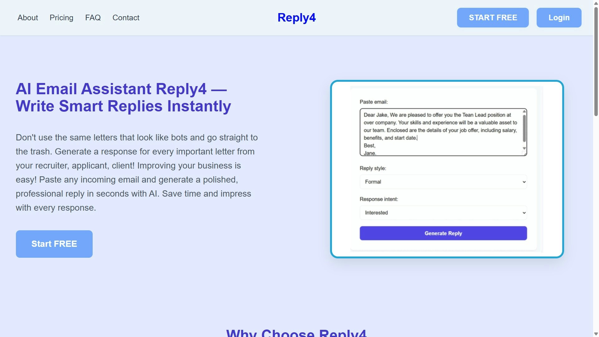 Ответ4 - AI Email Assistant для более быстрых, умных ответов медиа 2