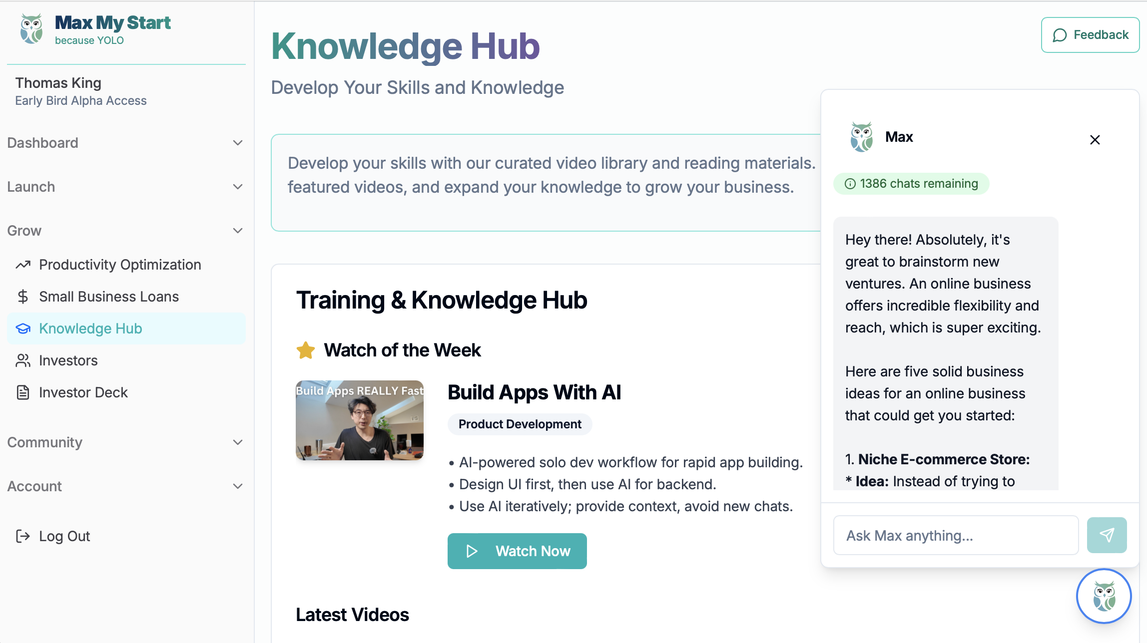 Max My Start - All in one business launch & growth platform for founders media 4