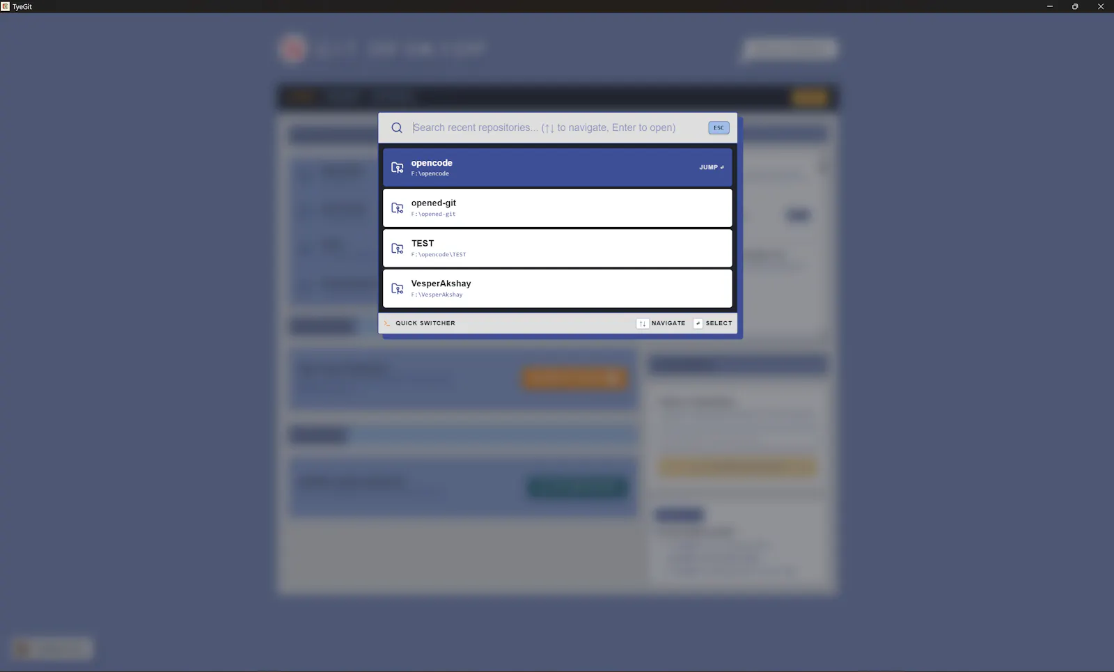 TyeGit screenshot 1