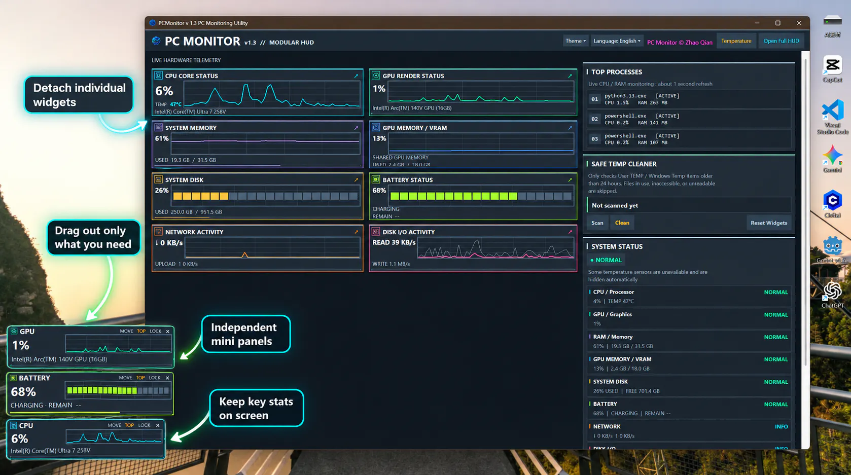PCMonitor v1.3 gallery image