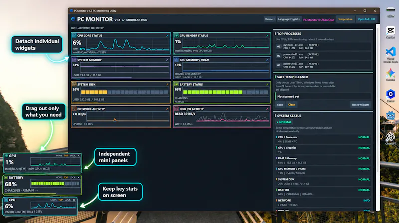PCMonitor v1.3 screenshot 3