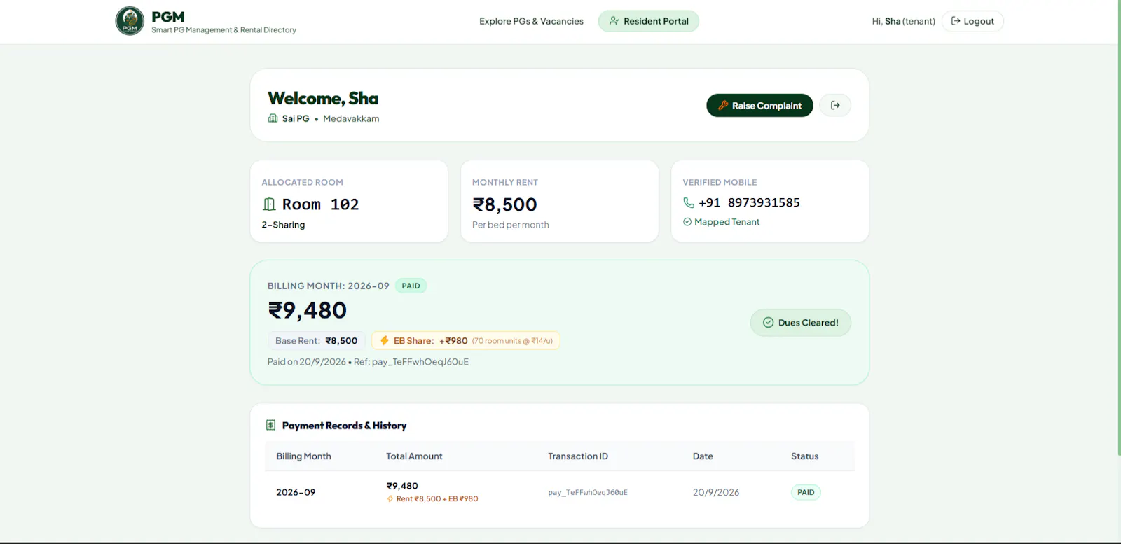 PGM - Smart PG Management screenshot 3