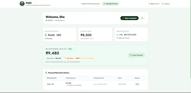 PGM - Smart PG Management screenshot 3