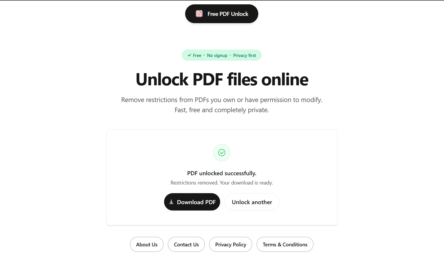 Free PDF Unlock gallery image
