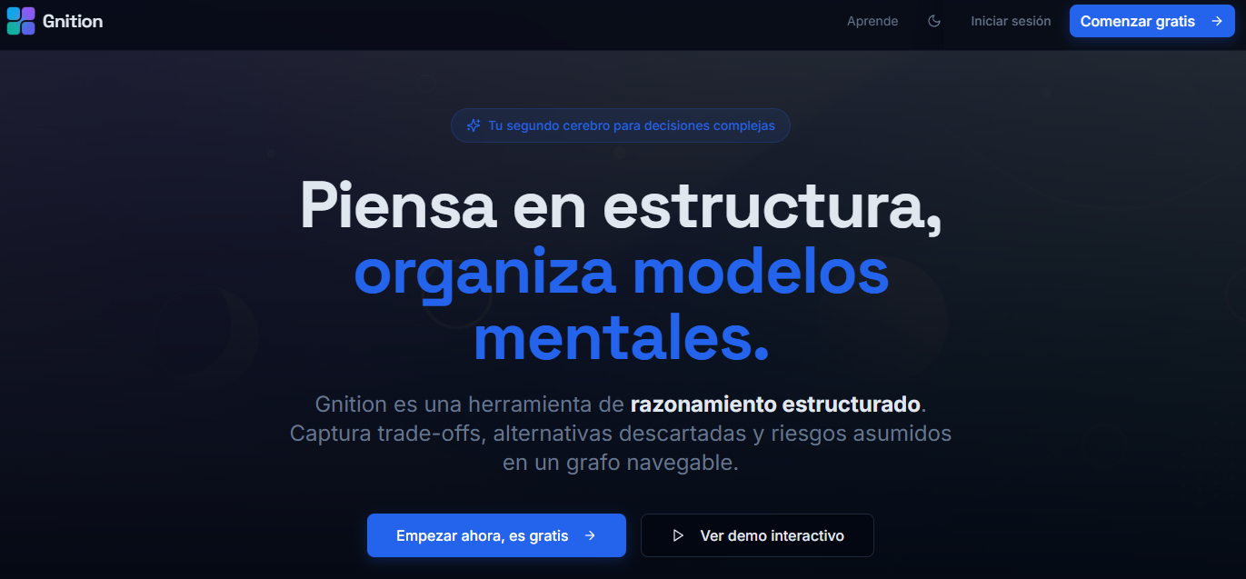 Gnition - Main product screenshot demonstrating key features and user interface
