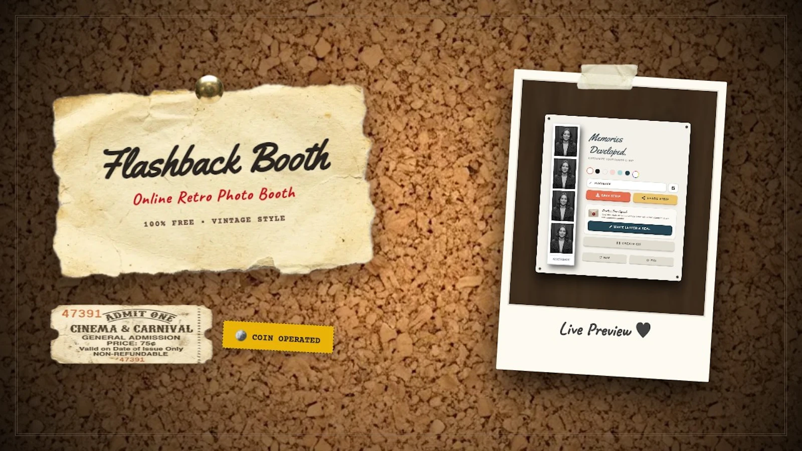 Flashback Booth screenshot 1 (video preview)