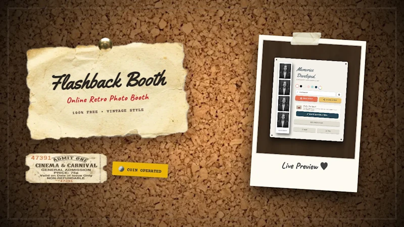 Flashback Booth screenshot 1 (video preview)