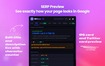 SEO Lens — AI SEO & GEO Analyzer gallery image