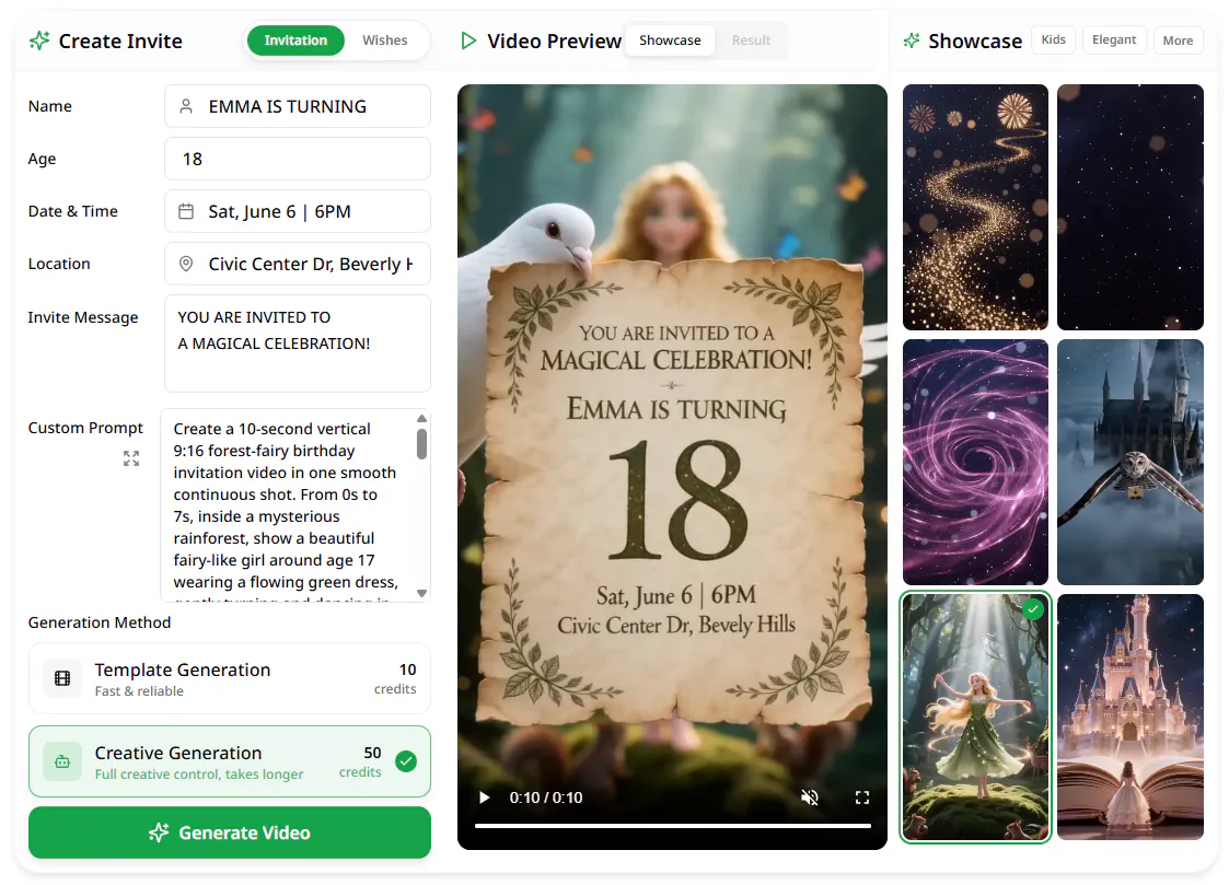BirthdayVideo.ai gallery image