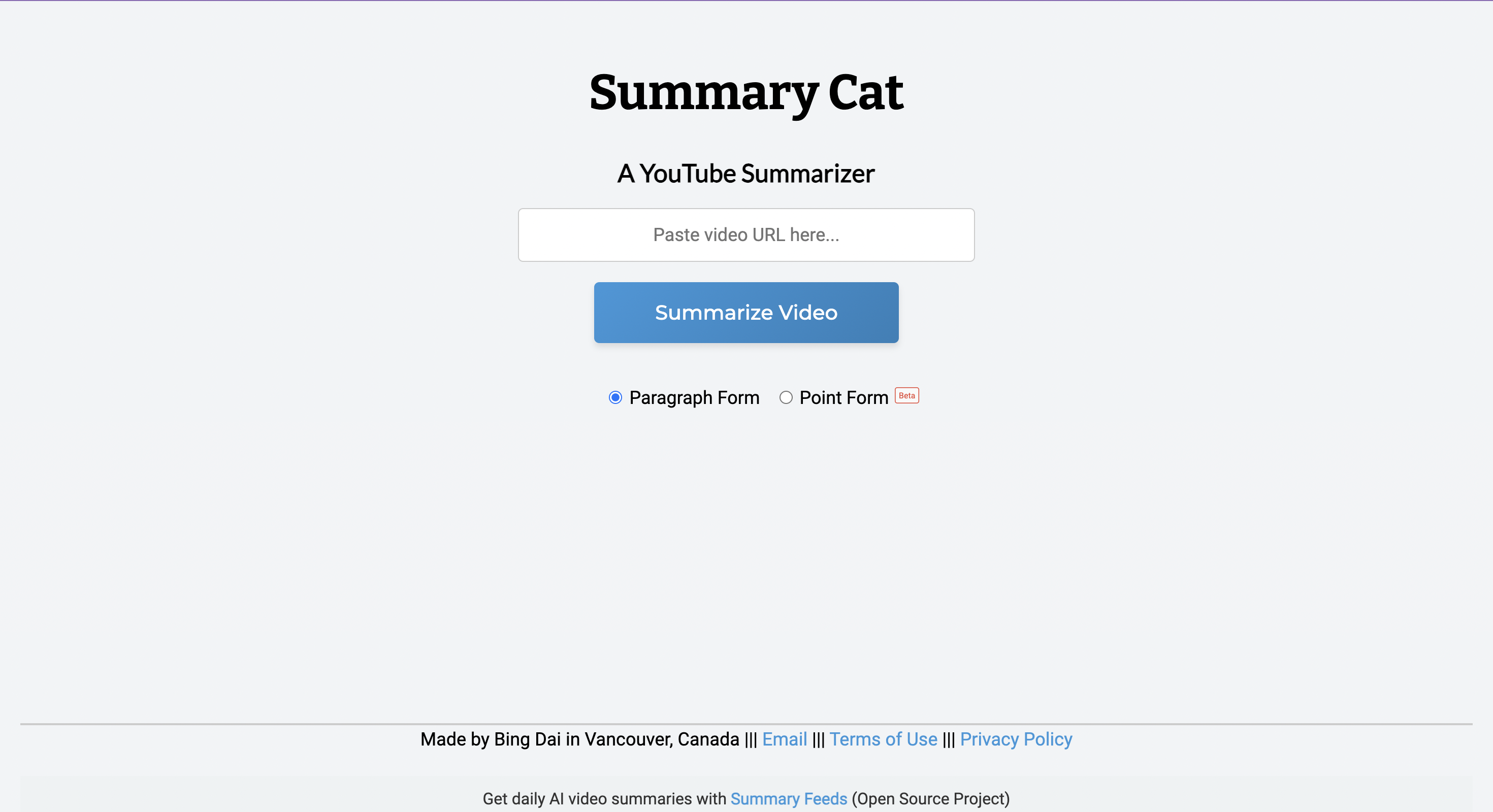 startuptile Summary Cat-A YouTube Summarizer