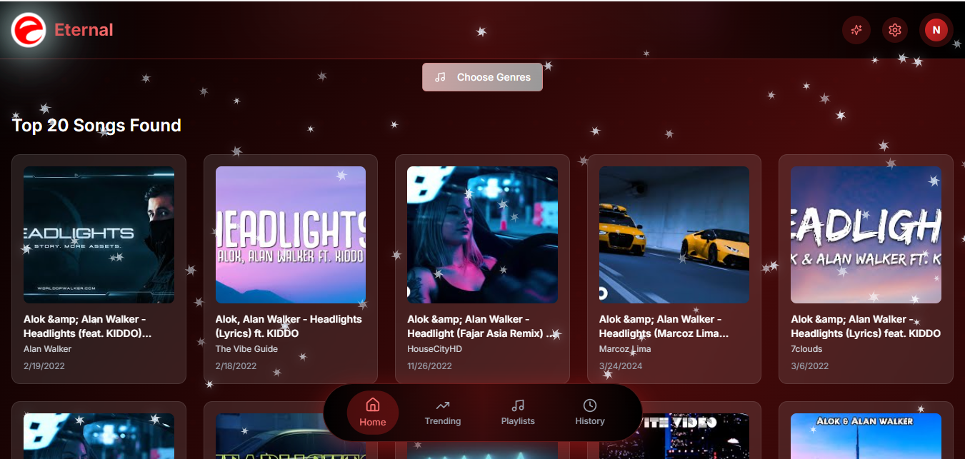 Eternal Musics - Screenshot 2 showing product features and functionality