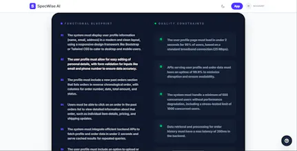 SpecWise AI gallery image