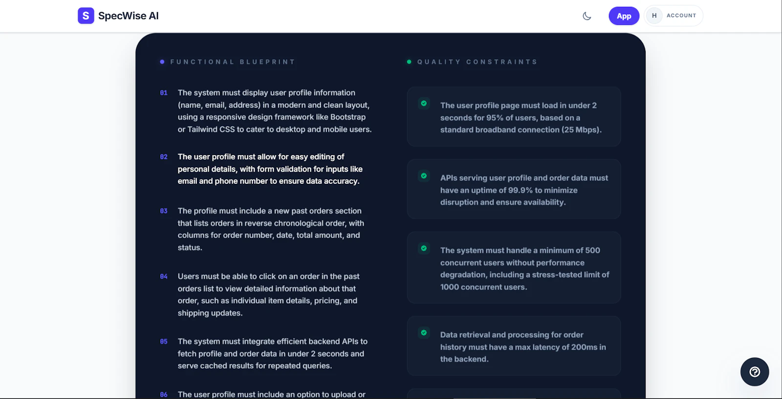 SpecWise AI screenshot 5
