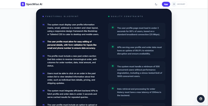 SpecWise AI screenshot 5