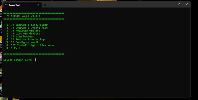 secure vault .exe screenshot 6