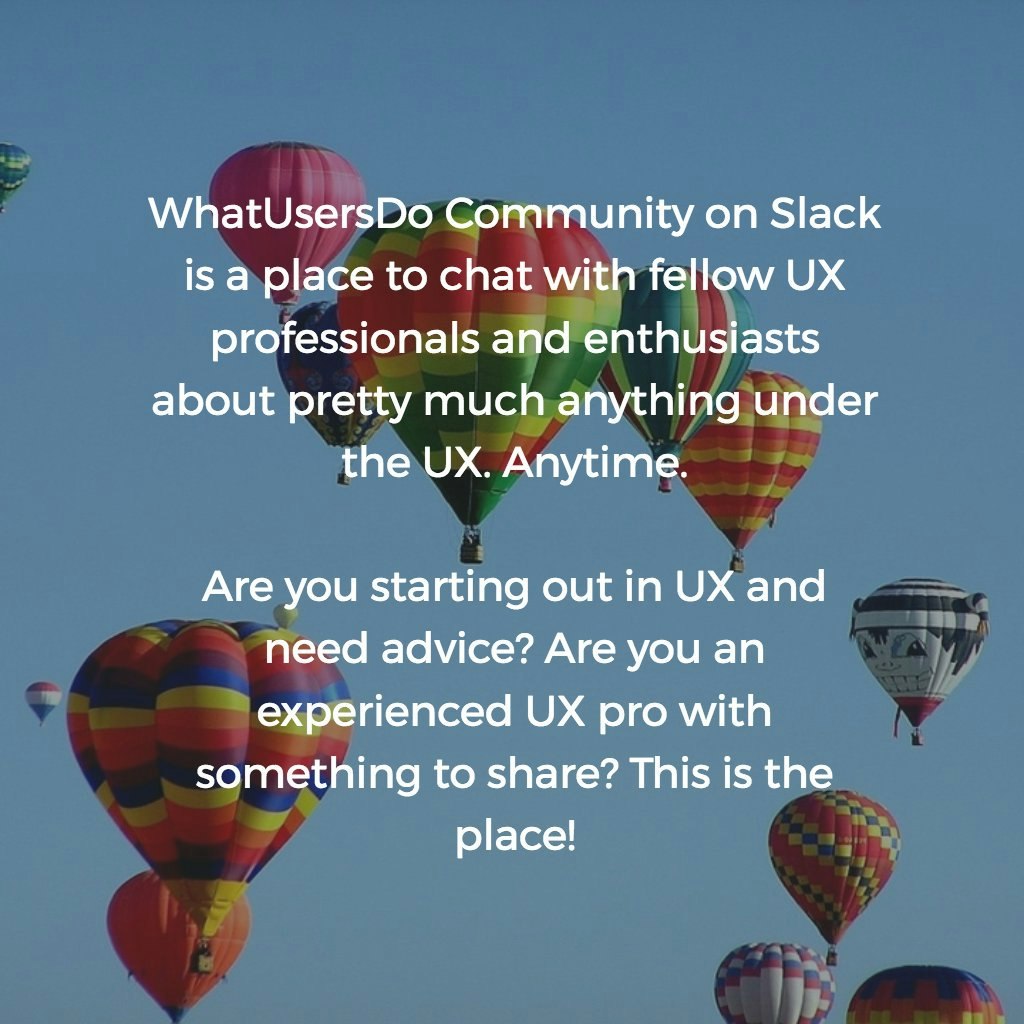 WhatUsersDo Community on Slack gallery image