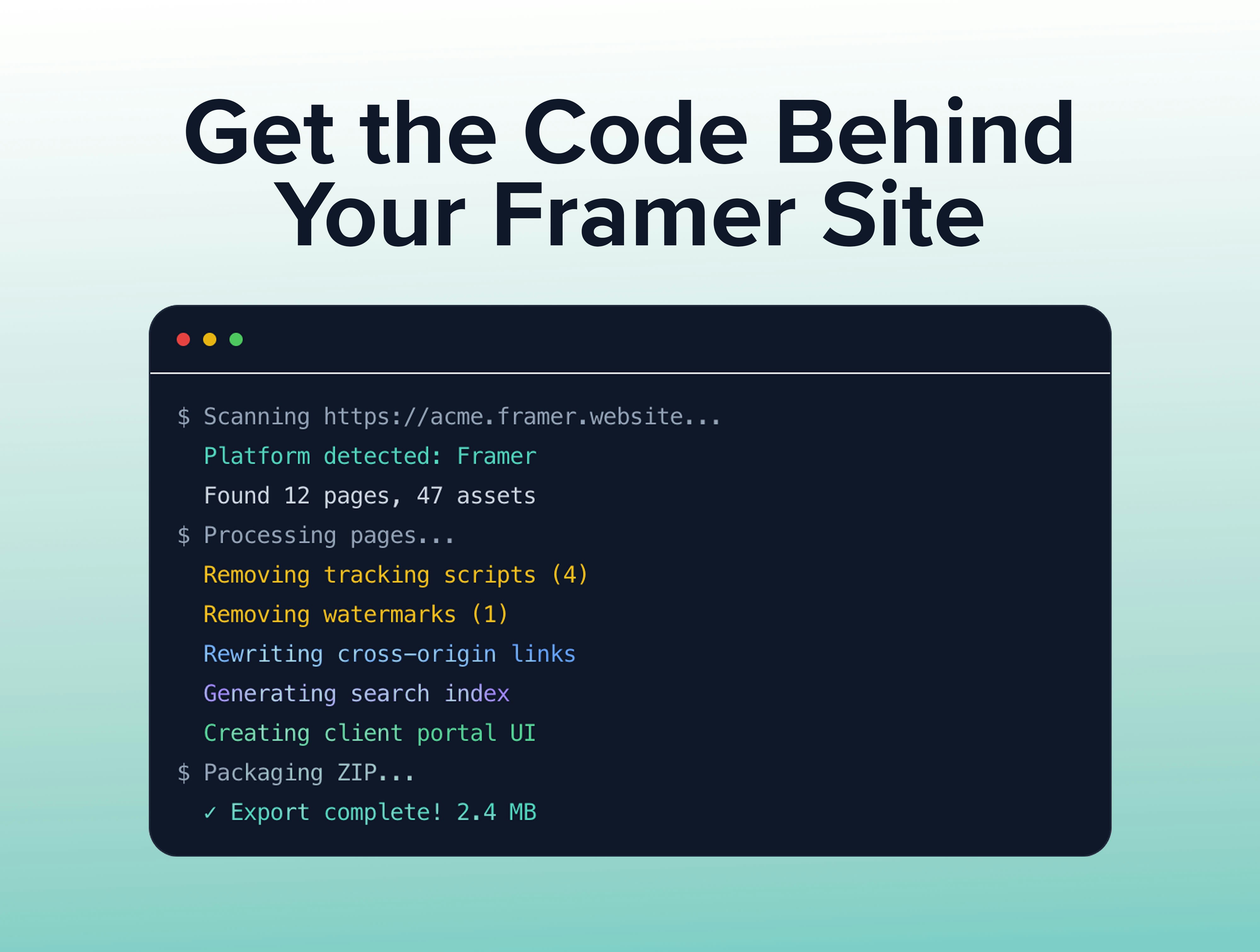 NoCodeExport gallery image