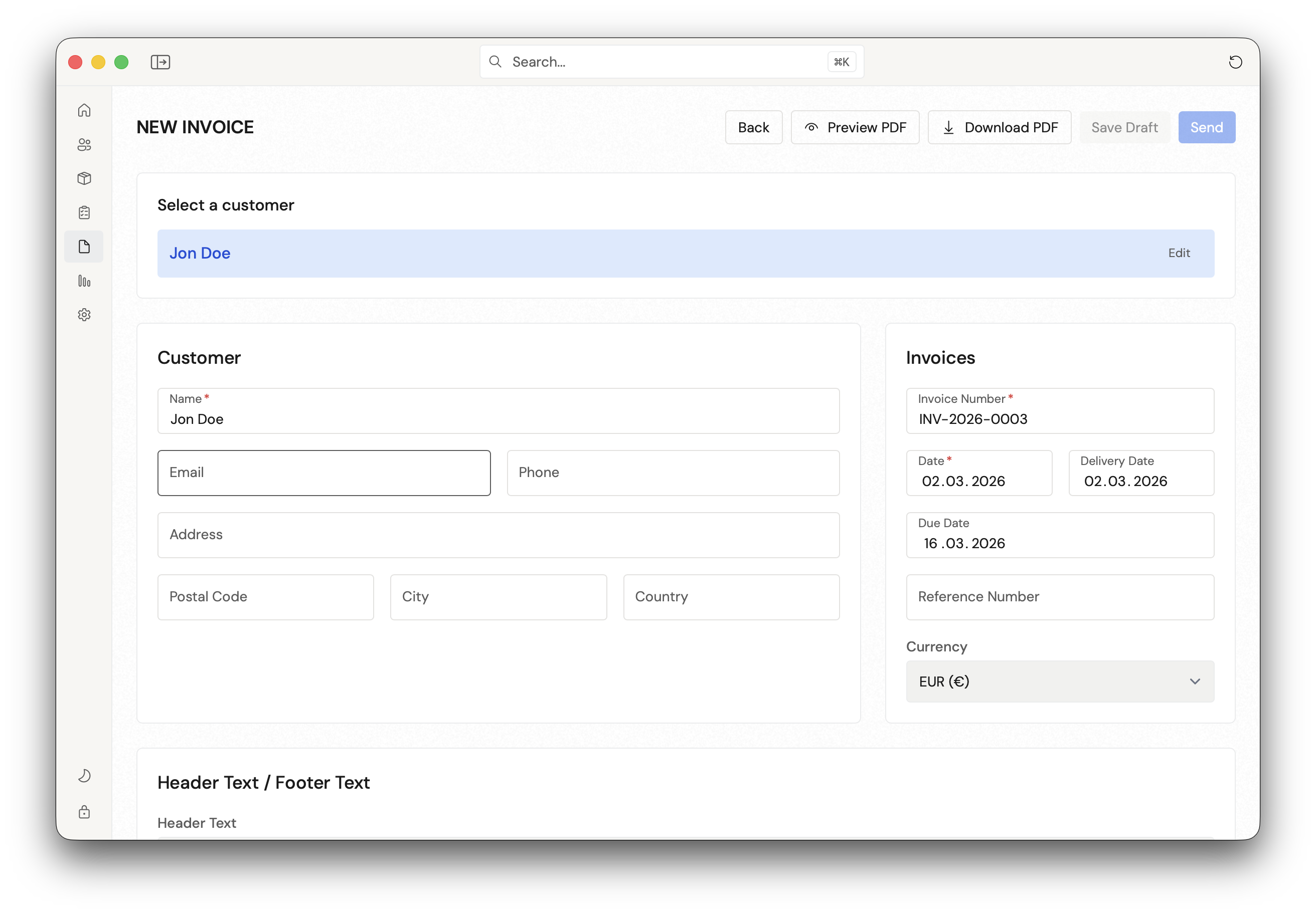Offgrid Invoice gallery image