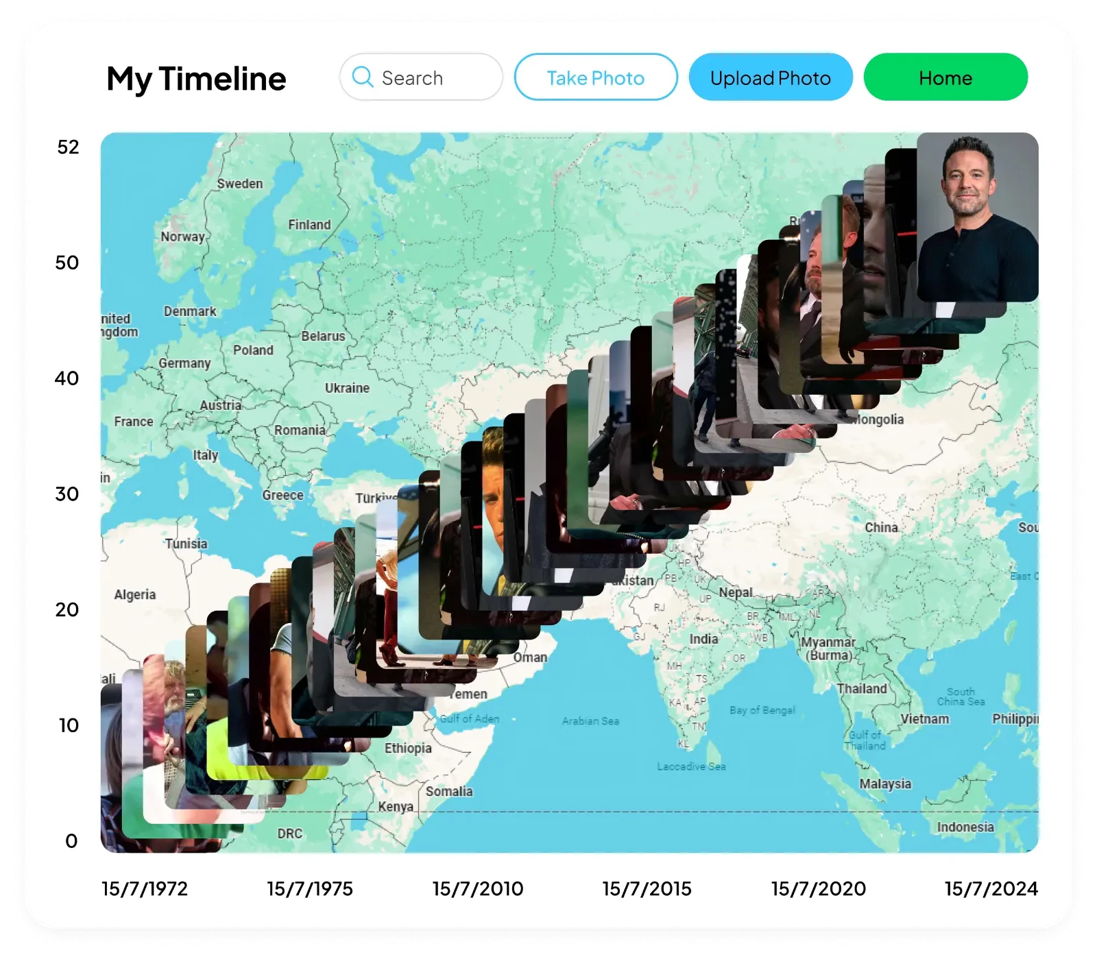 startuptile My Journey-Visualize your whole life through a 3D Timeline