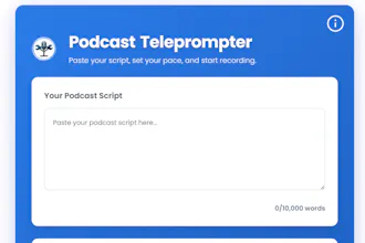 Free Podcast Teleprompter gallery image