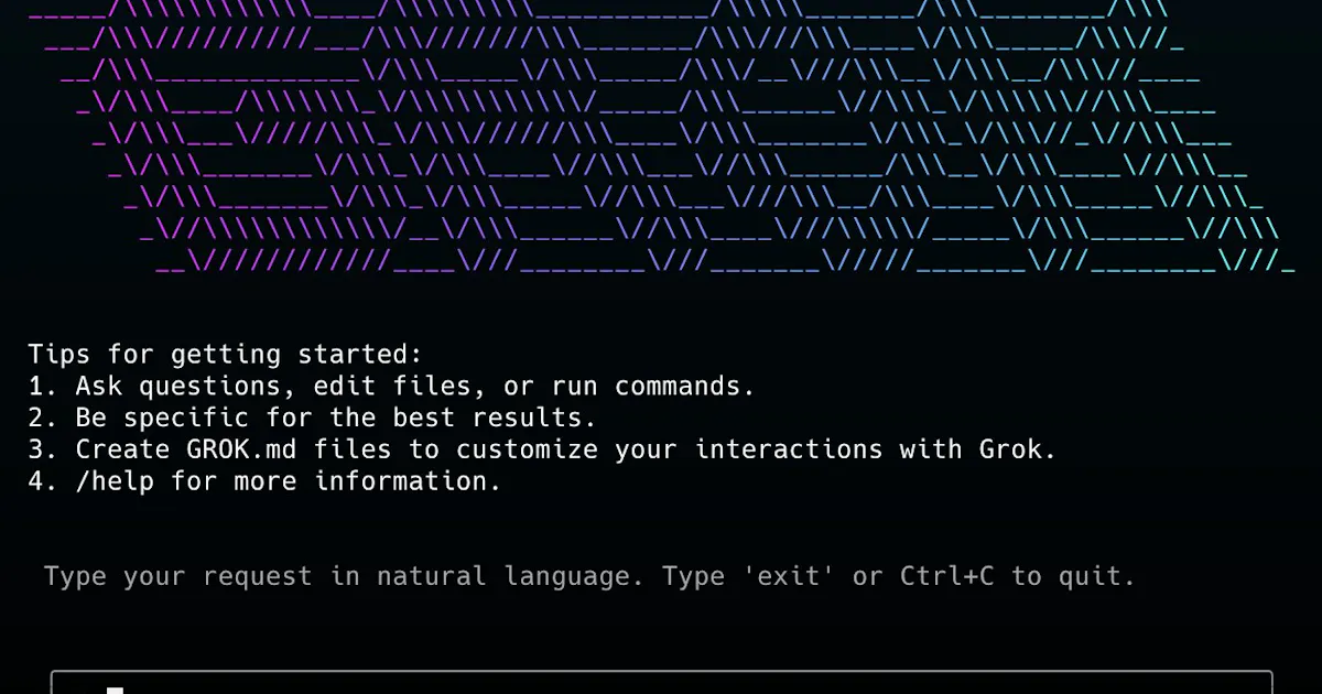 Grok CLI (Unofficial)