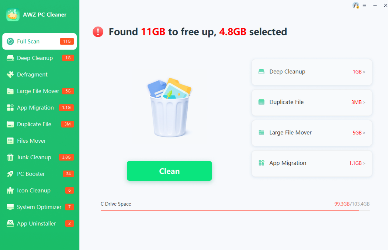 AWZ PC Cleaner gallery image