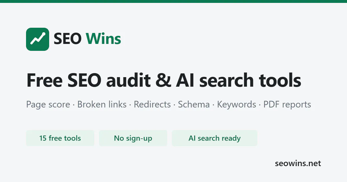 Free SEO Audit Tool gallery image