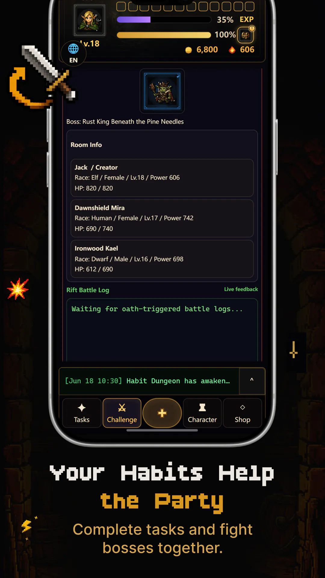 Habit Dungeon screenshot