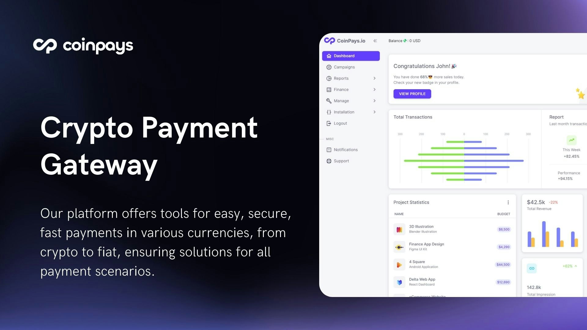 startuptile CoinPays Payment Gateway-Pay securely and quickly with crypto