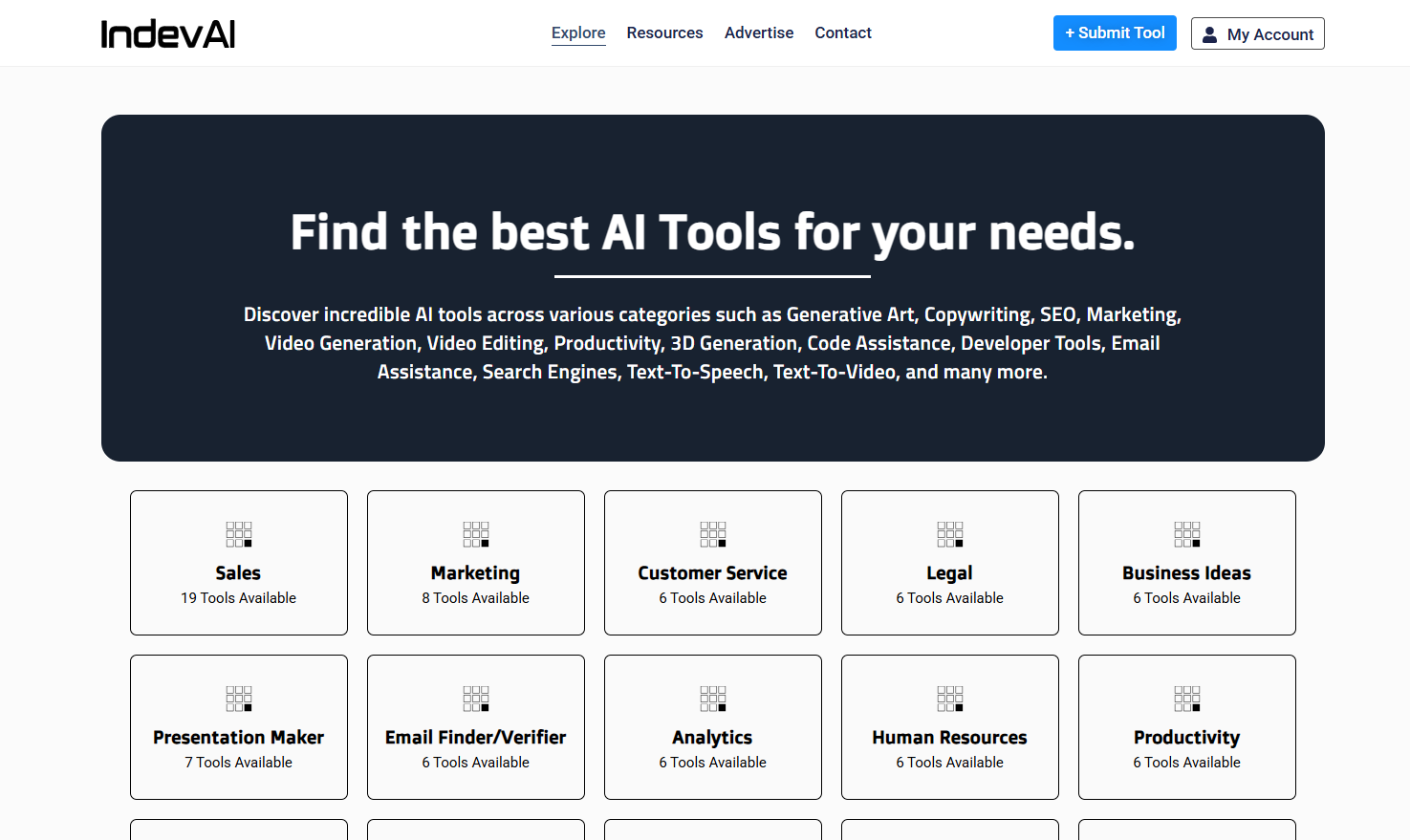 IndevAI - Screenshot 2 showing product features and functionality