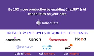 O analista de dados de IA do TalktoData está disponível 24 horas por dia, fornecendo respostas e insights instantâneos para perguntas relacionadas a dados.