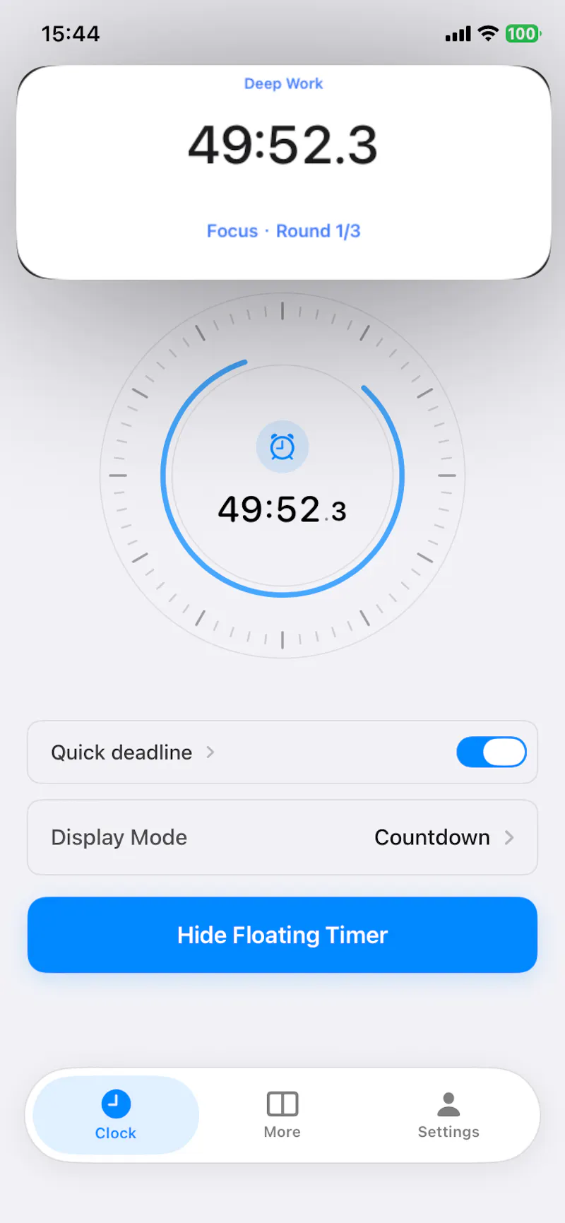 Float Clock screenshot 3