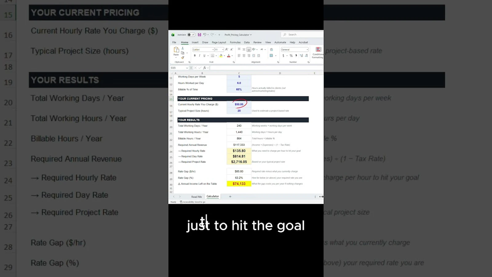 Profit & Pricing Calculator screenshot 1 (video preview)