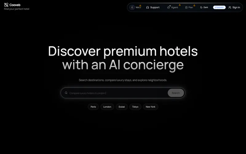 Cooveb AI Concierge screenshot 1