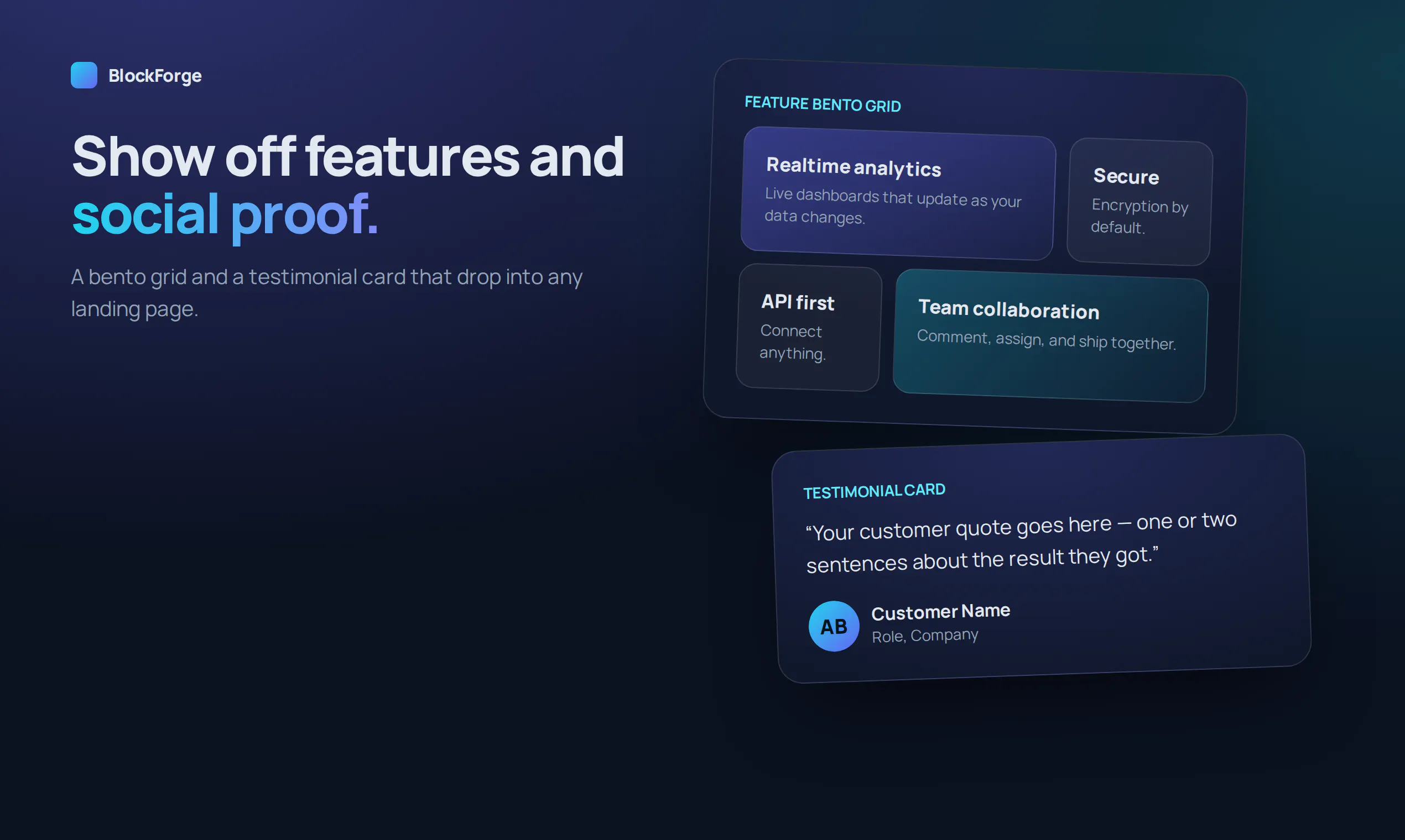 Tailwind SaaS UI Block Library gallery image