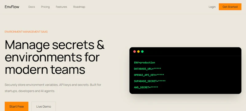 EnvFlow screenshot 2