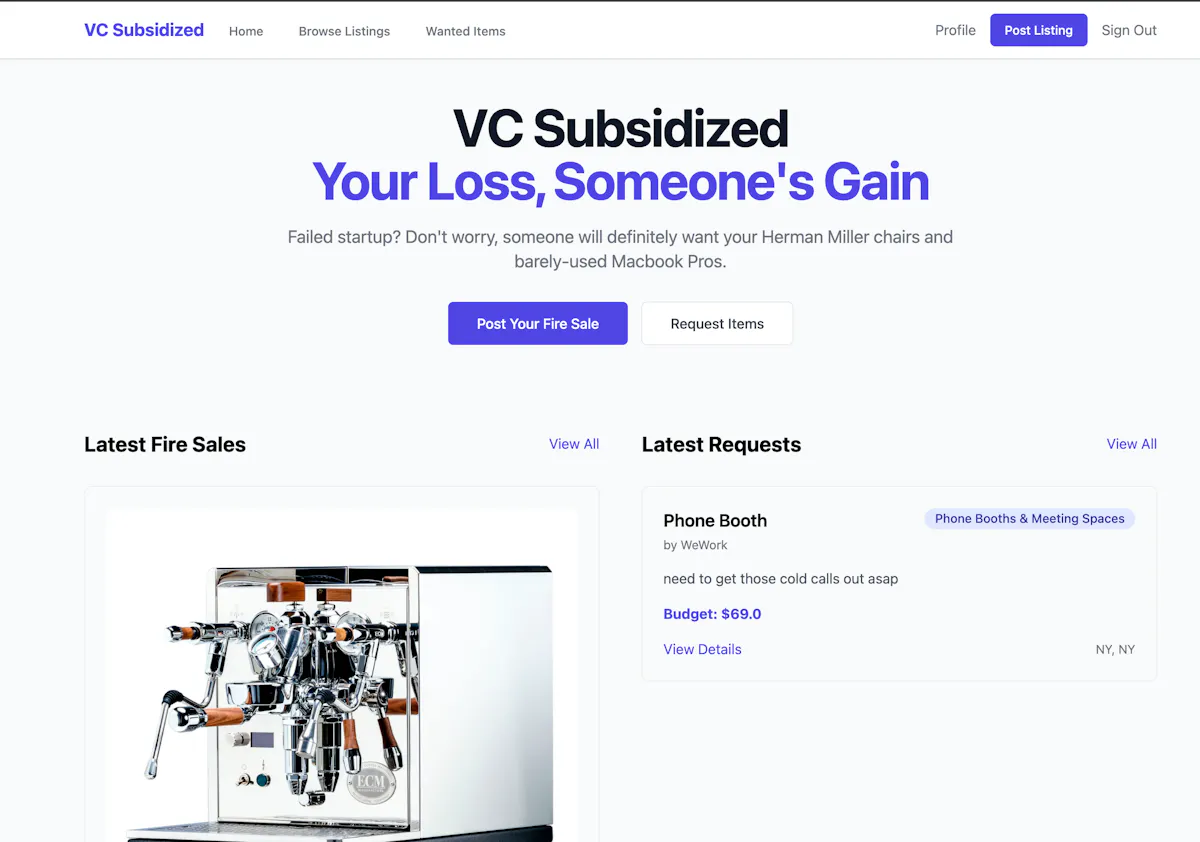 VC Subsidized